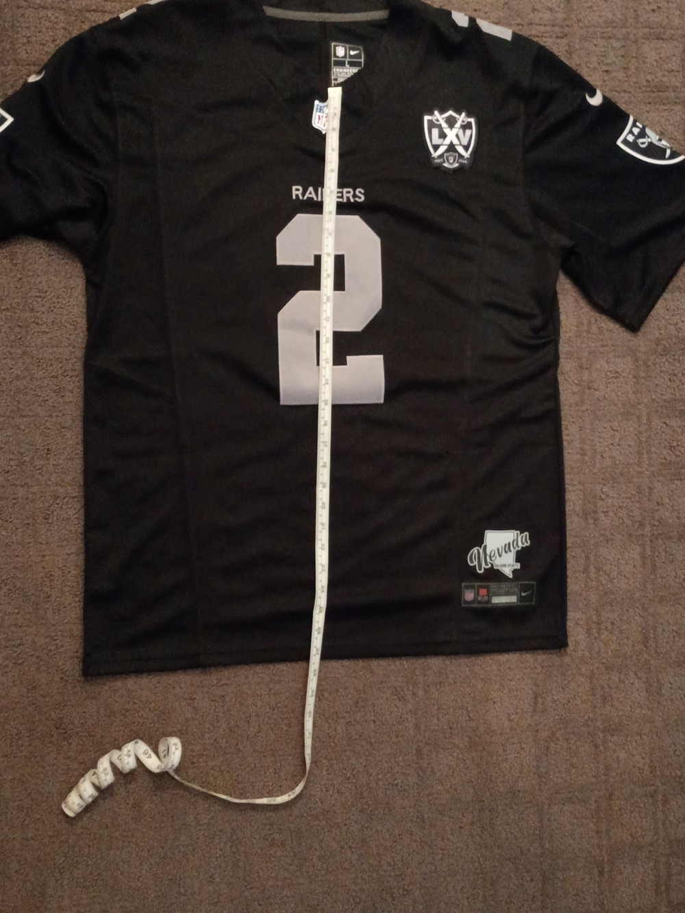 Nike Black NFL Dri-FIT Team Jersey Tag Detail